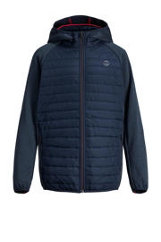 thumbnail: JACK & JONES JUNIOR gewatteerde tussenjas JJEMULTI donkerblauw/donkerrood