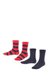 Rood/donkerblauw