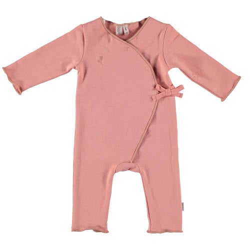 BESS baby boxpak roze Meisjes Stretchkatoen V-hals Effen - maat 50 afbeelding