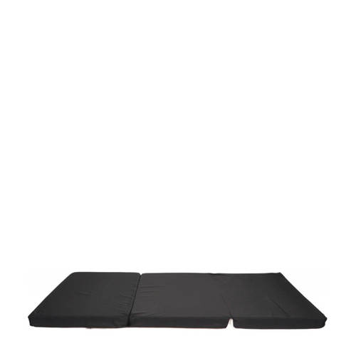 Ding campingbed matras Stripe 3-delen opvouwbaar Black Accessoire Zwart