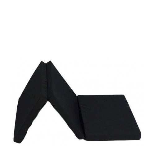 Ding universeel opvouwbaar campingbed matras - Black Accessoire Zwart
