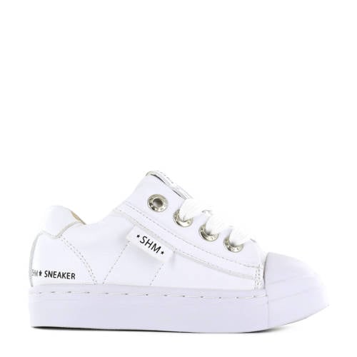 Shoesme SH21S001-J leren sneakers wit Jongens/Meisjes Imitatieleer Effen