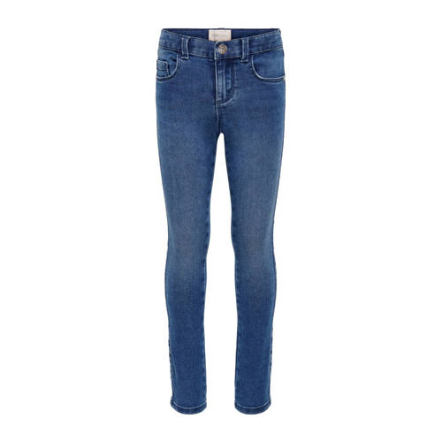 KIDS ONLY high waist skinny jeans KONROYAL met biologisch katoen stonewashed Blauw