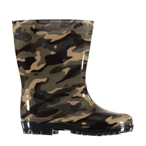   regenlaarzen met camouflageprint groen