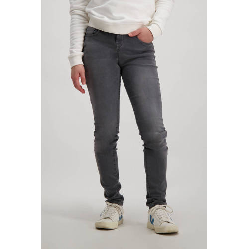 Cars high waist skinny jeans Amazing mid grey Grijs Meisjes Stretchdenim