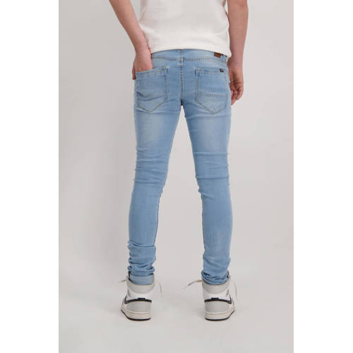 Cars slim fit jeans Burgo bleached used Jog denim Blauw Effen - maat 152 afbeelding