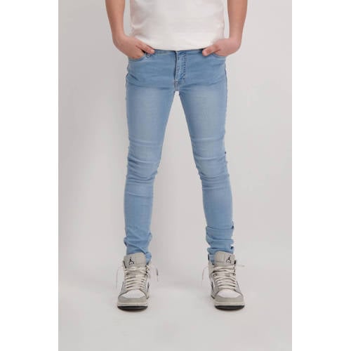 Cars slim fit jeans Burgo bleached used Jog denim Blauw Effen
