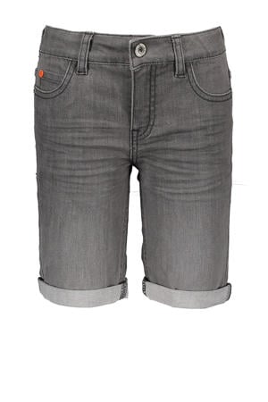 slim fit jeans bermuda grijs stonewashed