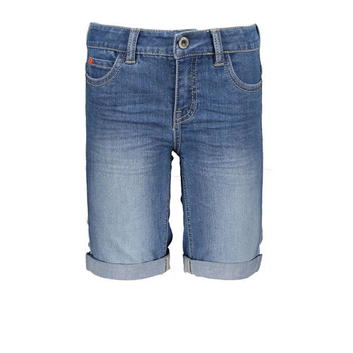 TYGO & vito slim fit jeans bermuda stonewashed Denim short Blauw Jongens Stretchkatoen