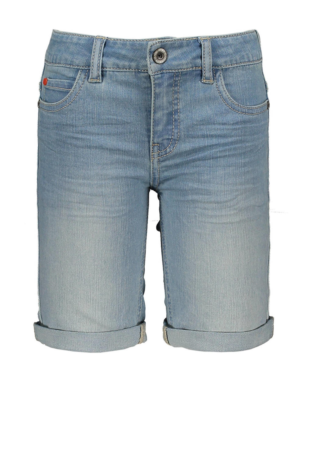 Light blue denim jongens TYGO & vito slim fit jeans bermuda van stretchkatoen met skinny fit, regular waist en effen