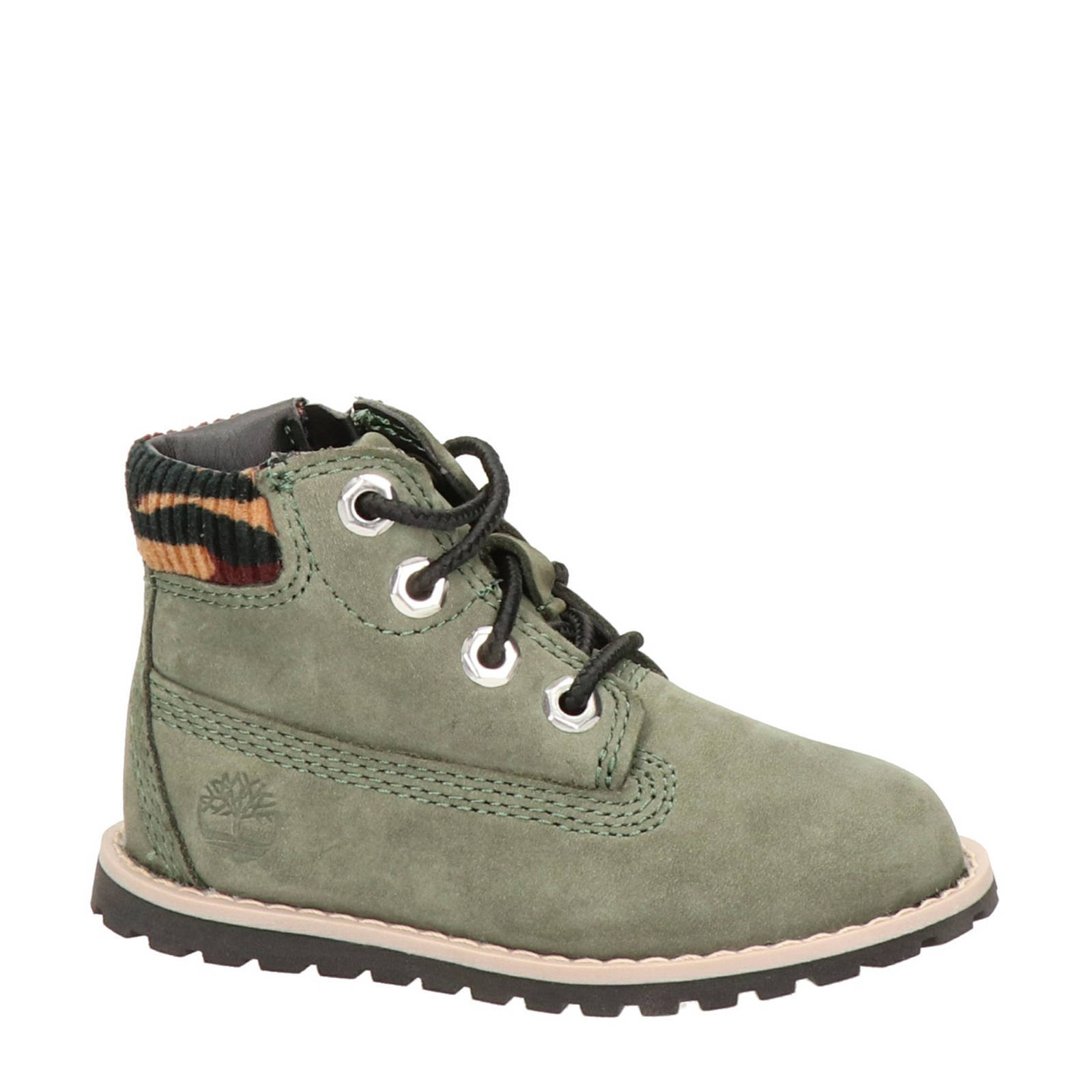 Timberland Pokey Pine nubuck veterboots groen kleertjes