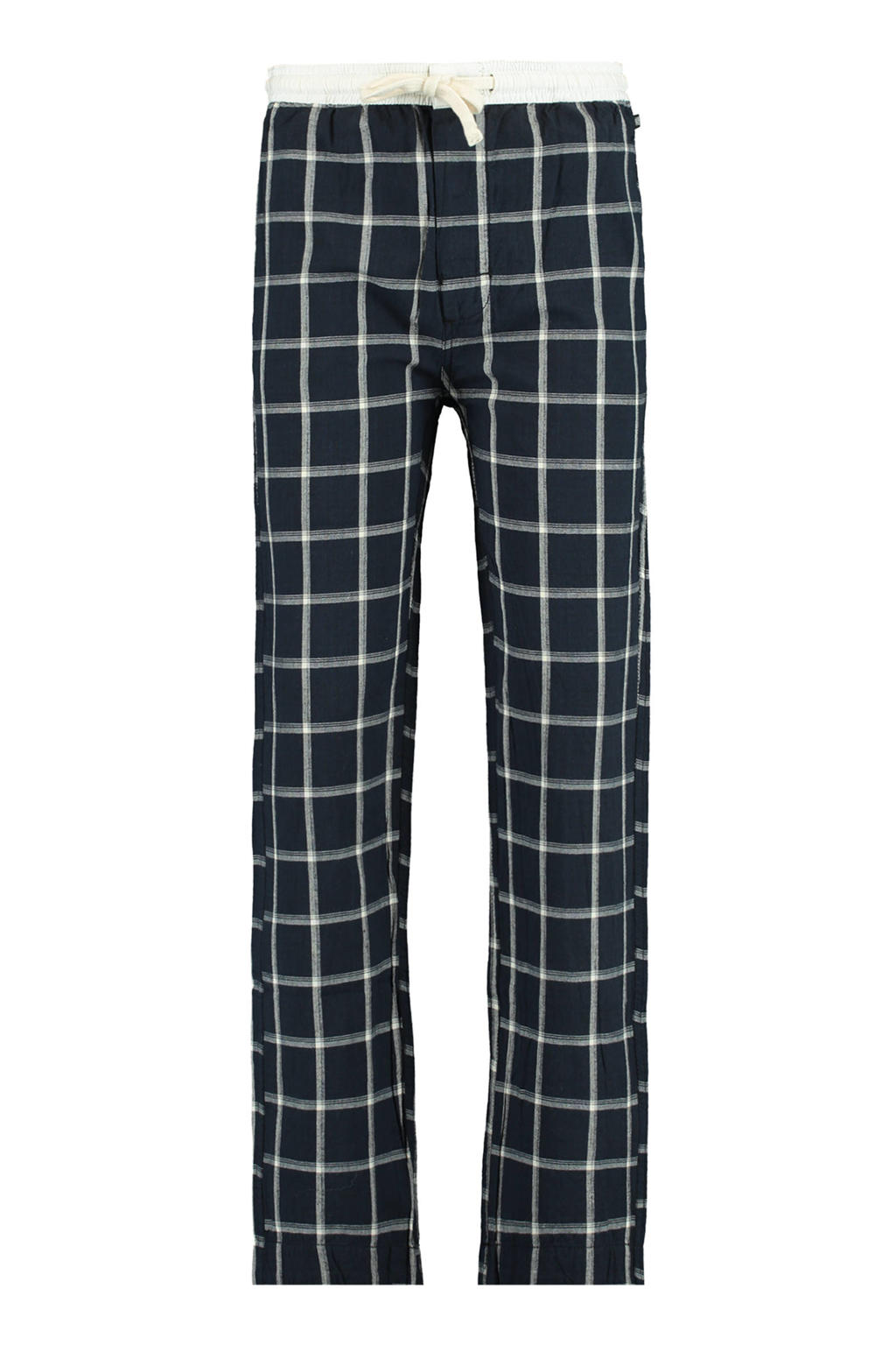 America Today geruite regular fit pyjamabroek Lake donkerblauw/wit