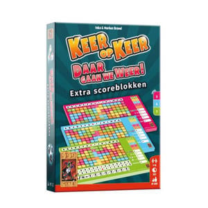 keer op keer scoreblok 3 stuks level 5, 6 en 7 uitbreidingsspel