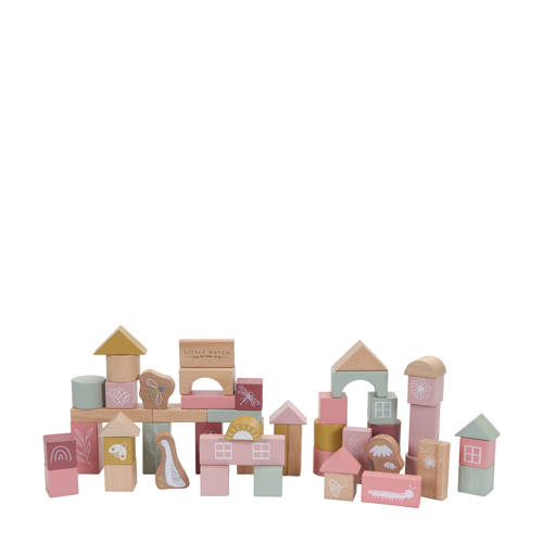 Little Dutch bouwblokken pink Roze | Blokken van