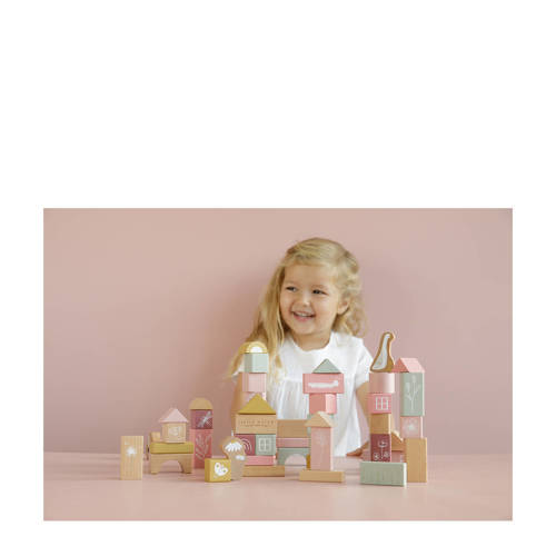 Little Dutch bouwblokken pink Roze | Blokken van