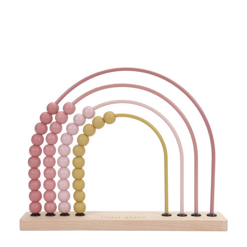 Little Dutch houten regenboog telraam pink Educatief speelgoed Roze