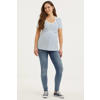 LOVE2WAIT low waist skinny zwangerschapsjeans met katoen lichtblauw