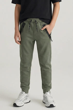 regular fit joggingbroek Lax army groen