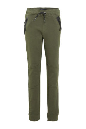 regular fit joggingbroek Lax army groen
