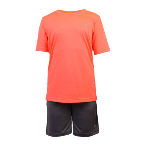 Donnay sportset Cham oranje/antraciet Jongens/Meisjes Polyester Ronde hals - maat 140 afbeelding