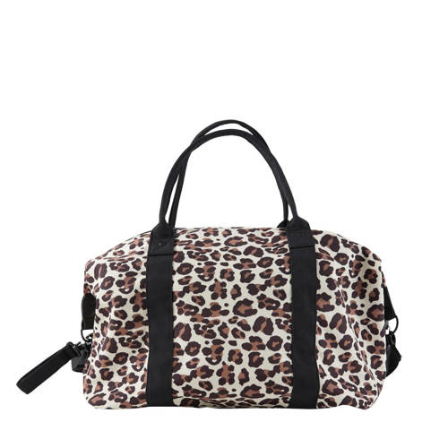 MAMALICIOUS luiertas Isabelle beige/bruin/zwart Dierenprint afbeelding
