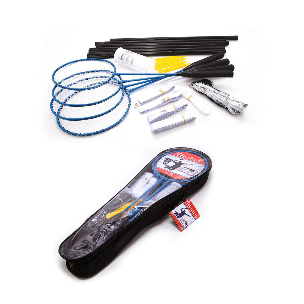 O&W Security Badmintonset veerbalspel 2 rackets met 3 veerbal en rackettas voor het hele gezin vakantie tuin strand, goede kwaliteit O&W Security Badmintonset veerbalspel 2 rackets met 3 veerbal en rackettas voor het hele gezin vakantie tuin strand, goede kwaliteit