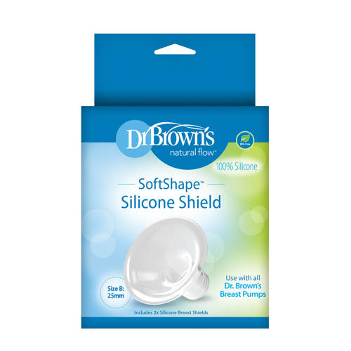 Dr. Brown's softshape siliconen borstschild maat B (2 stuks) Borstkolf accessoire