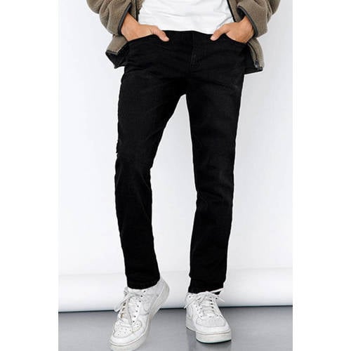 LMTD slim fit jeans NLMTOMO zwart Jongens Stretchdenim - 140