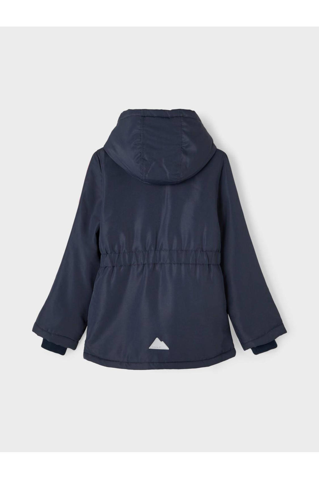 NAME IT Mädchen Kurzjacke AOP Design - Blaue Jacke Für Mädchen In Größe 134