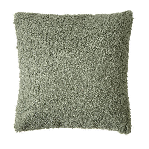 Wehkamp Home sierkussenhoes Benji (45x45 cm) Groen Effen