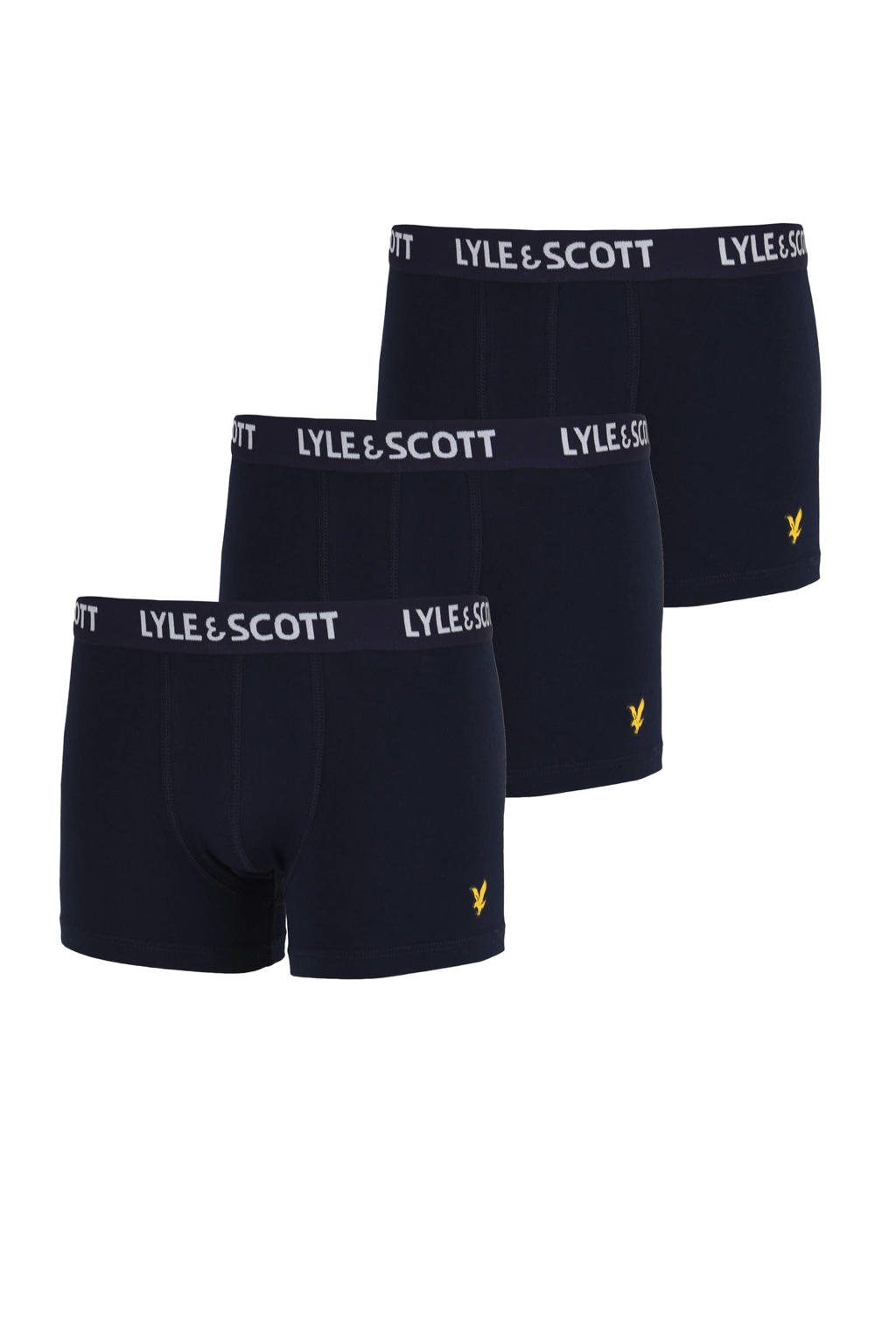 Lyle & Scott boxershort - set van 3 donkerblauw