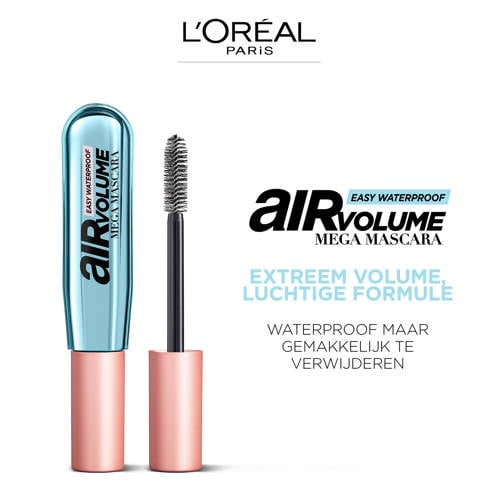 L'Oréal Paris Air Mega Volume waterproof mascara 01 Black Zwart