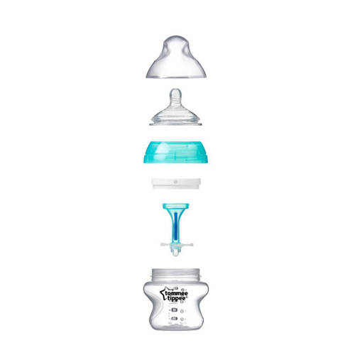 Tommee Tippee Closer to Nature anti-koliek zuigfles 150 cc Transparant