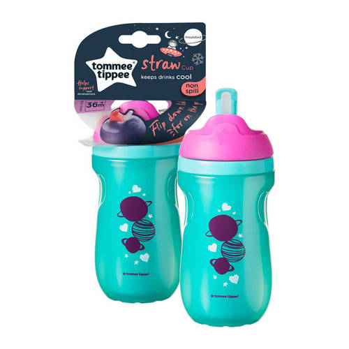 Tommee Tippee rietjesbeker Insulated Straw Groen