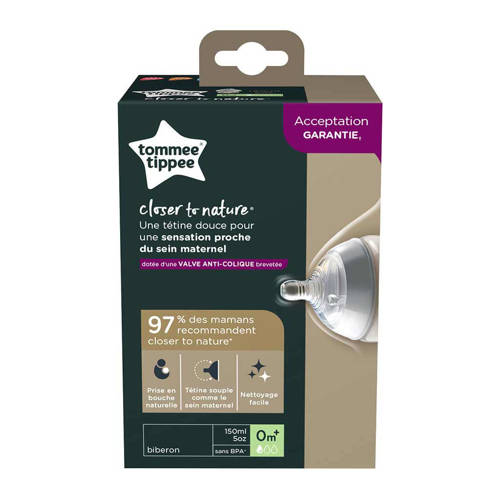 Tommee Tippee Closer to Nature zuigfles 150 ml Transparant