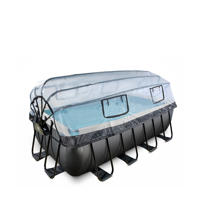 thumbnail: Exit Toys Black Leather EXIT Black Leather zwembad met zandfilterpomp en overkapping