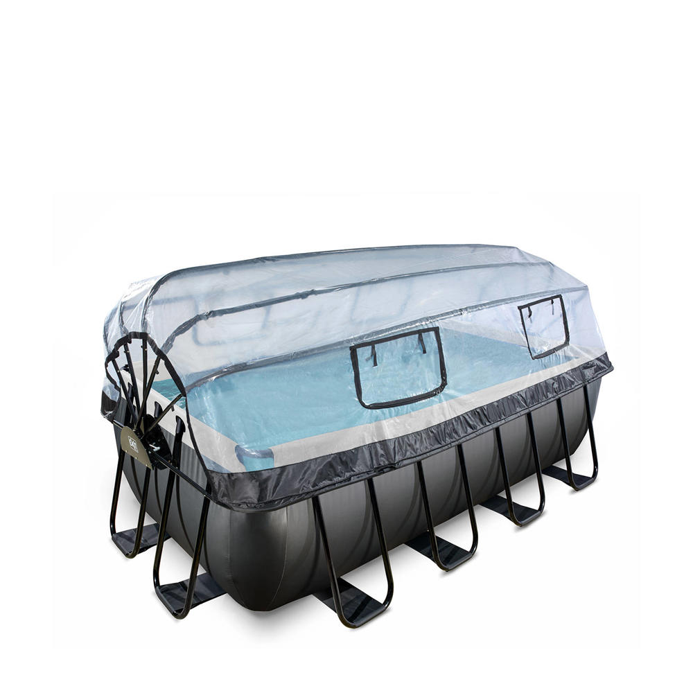 Exit Toys Black Leather EXIT Black Leather zwembad met zandfilterpomp en overkapping