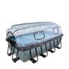Exit Toys Stone Grey EXIT Stone zwembad met zandfilterpomp en overkapping