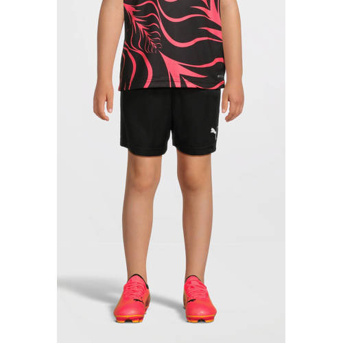 Puma Junior voetbalshort zwart Sportbroek Jongens/Meisjes Polyester Logo