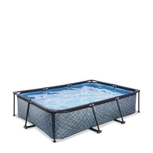 Frame Pool 300x200x65cm (12v Cartridge filter) - Grijs
