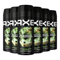 thumbnail: Axe Wild Green Mojito & Cedarwood deodorant bodyspray - 6 x 150 ml