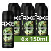 Axe Wild Green Mojito & Cedarwood deodorant bodyspray - 6 x 150 ml