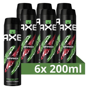 Africa deodorant bodyspray - 6 x 200ml