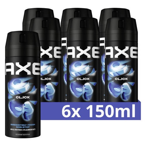 Axe Click deodorant bodyspray - 6 x 150 ml | Deodorant van Axe afbeelding