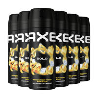 thumbnail: Axe Gold deodorant bodyspray - 6 x 150 ml