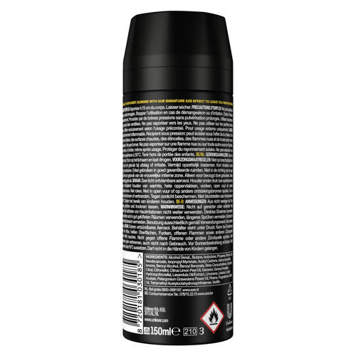 Axe Gold deodorant bodyspray 6 x 150 ml | Deodorant van