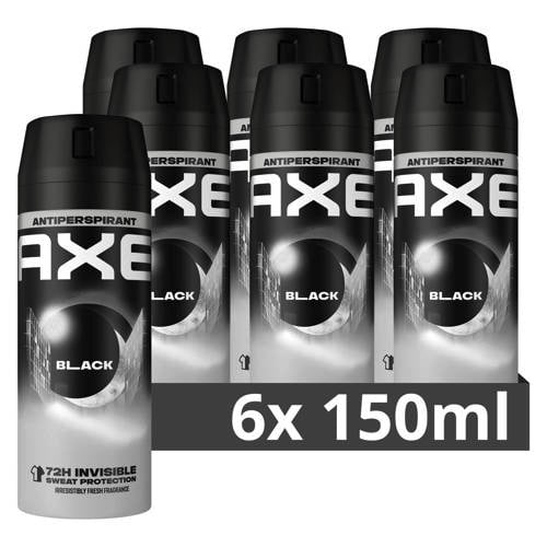 Axe Black anti-transpirant spray - 6 x 150 ml Deodorant