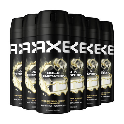 Axe Gold Temptation deodorant bodyspray 6 x 150 ml
