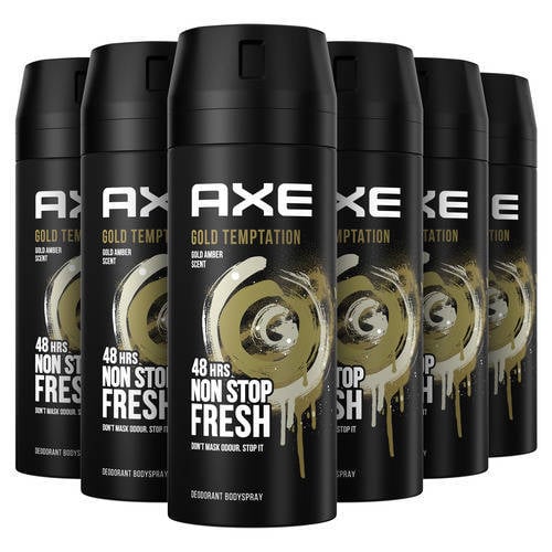 Axe Gold Temptation deodorant bodyspray - 6 x 150 ml