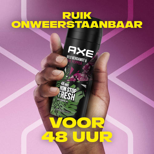 Axe Wild Bergamot & Pink Pepper deodorant bodyspray 6 x 150 ml